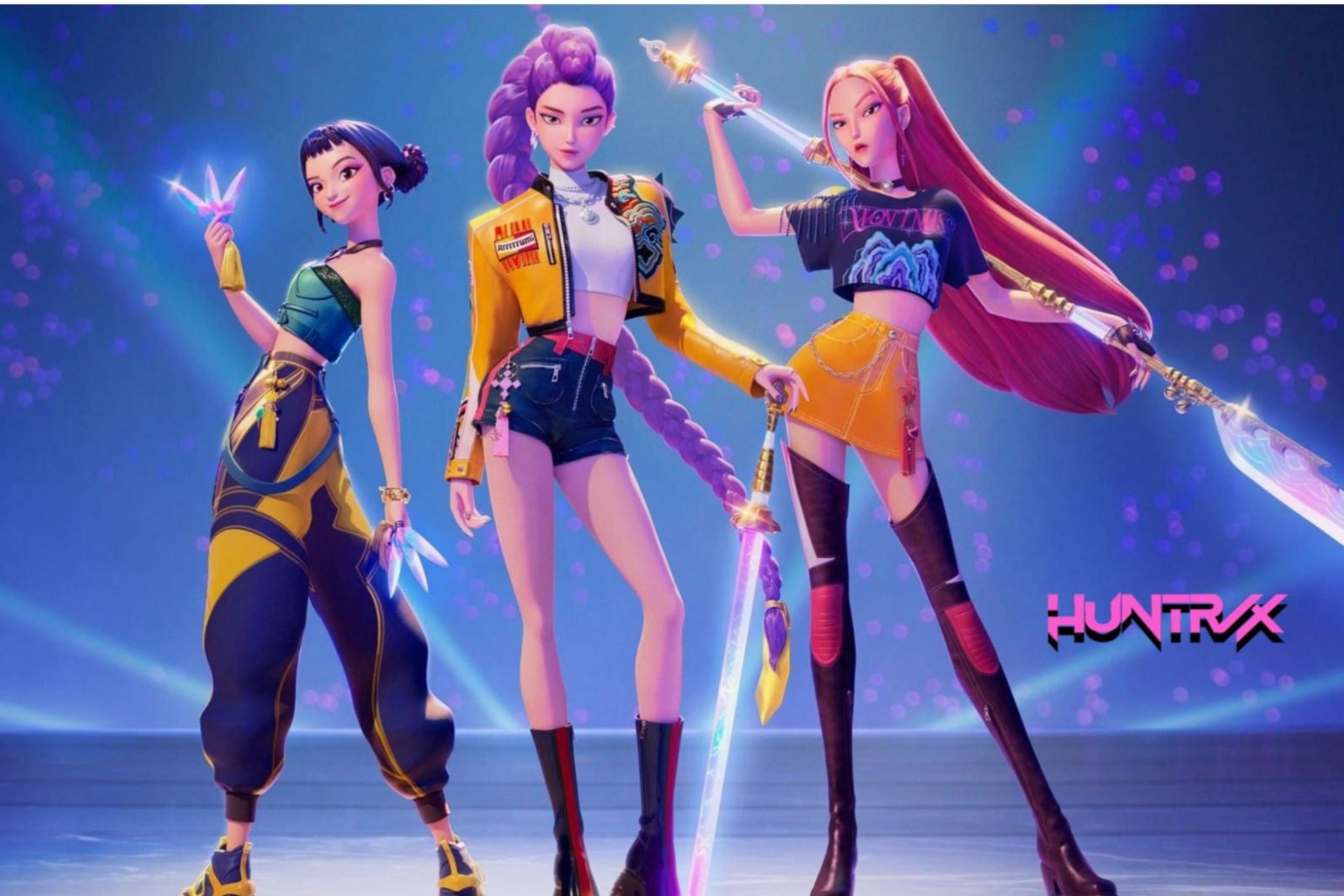 HUNTRIX Matte Horizontal Poster — K-POP DEMON HUNTERS POSTER