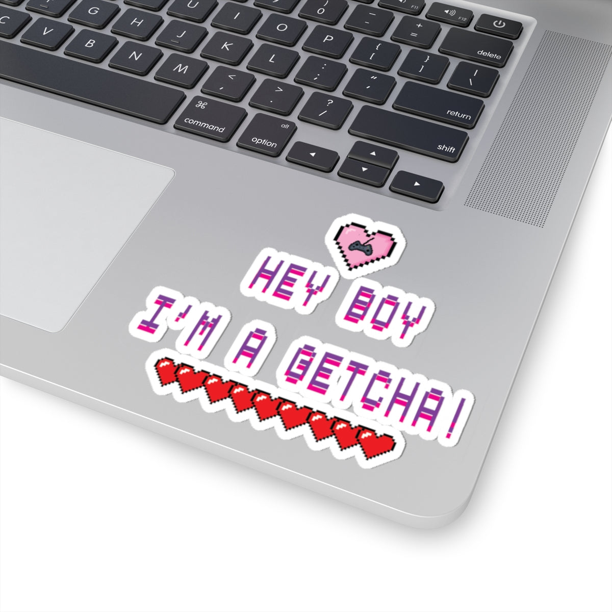 TWICE Retro Pixel "Hey Boy I'm a Getcha!" Heart & Health Bar sticker