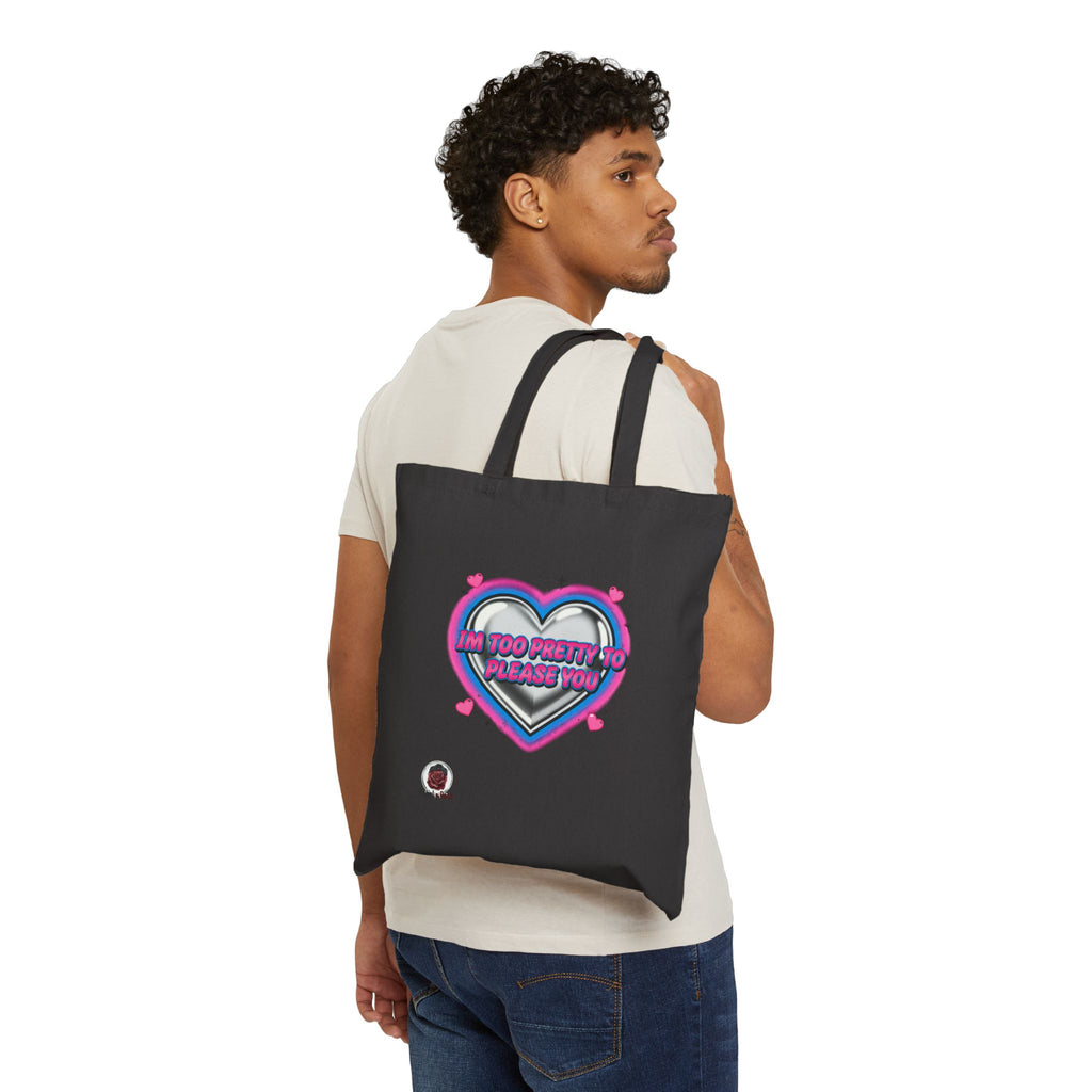 HEARTS2HEARTS Snarky Neon Heart Tote | Y2K Airbrush, barbiecore sarcasm
