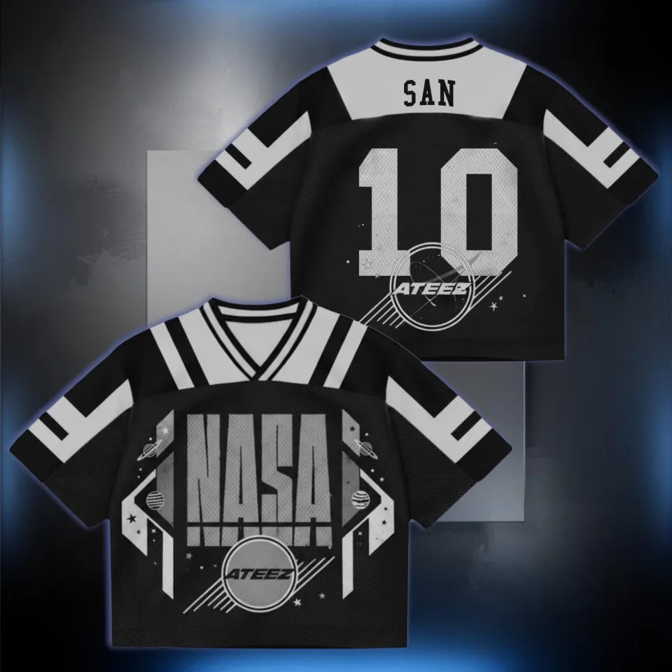 ATEEZ Nasa Golden Hour Part 4 Album Mixed Mesh Jersey (CUSTOM)