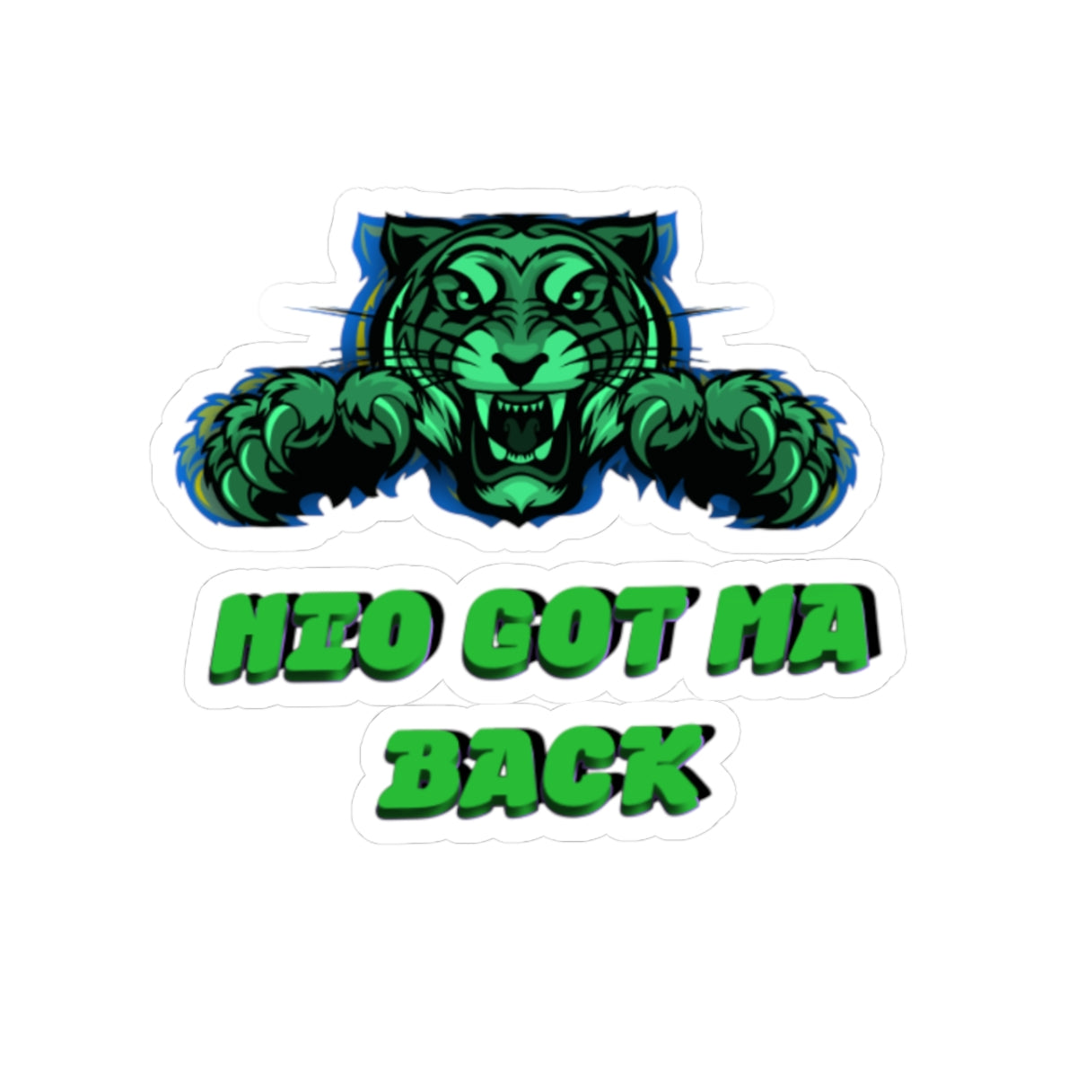 NCT "NEO GOT MA BACK" (V2) Green Tiger Kiss-Cut Sticker