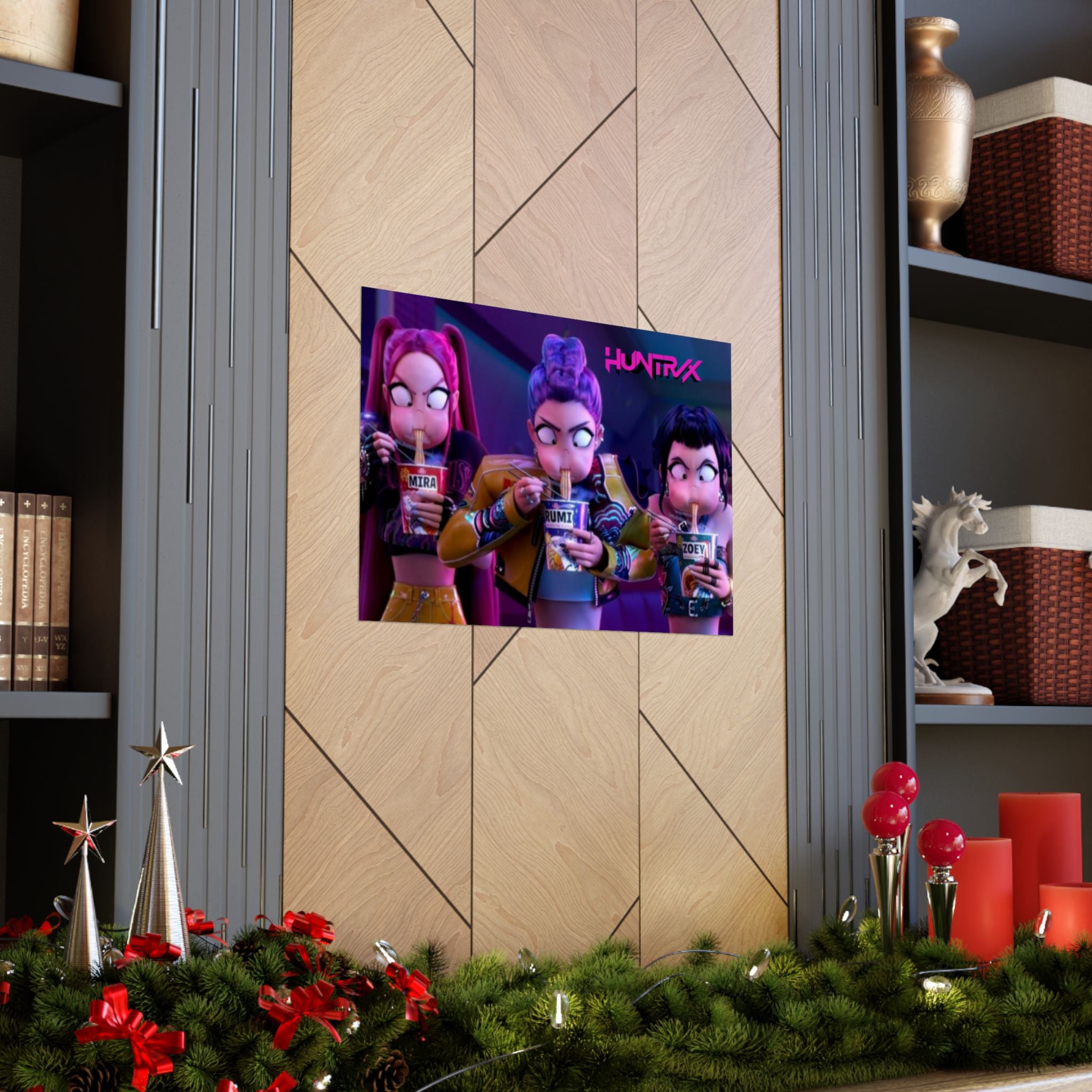 HUNTRX Matte Horizontal Poster – KPOP DEMON HUNTERS POSTER (VER 2)