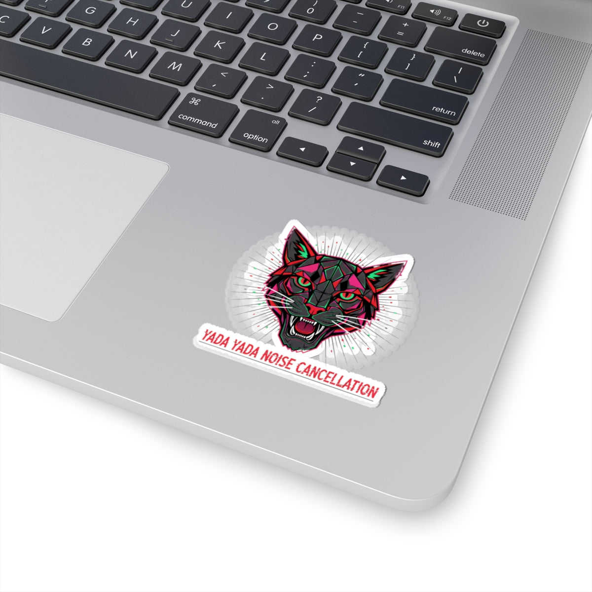 STRAY KIDS Yada Yada noise cancellation Cat Sticker | chromatic aberration, psychedelic decal
