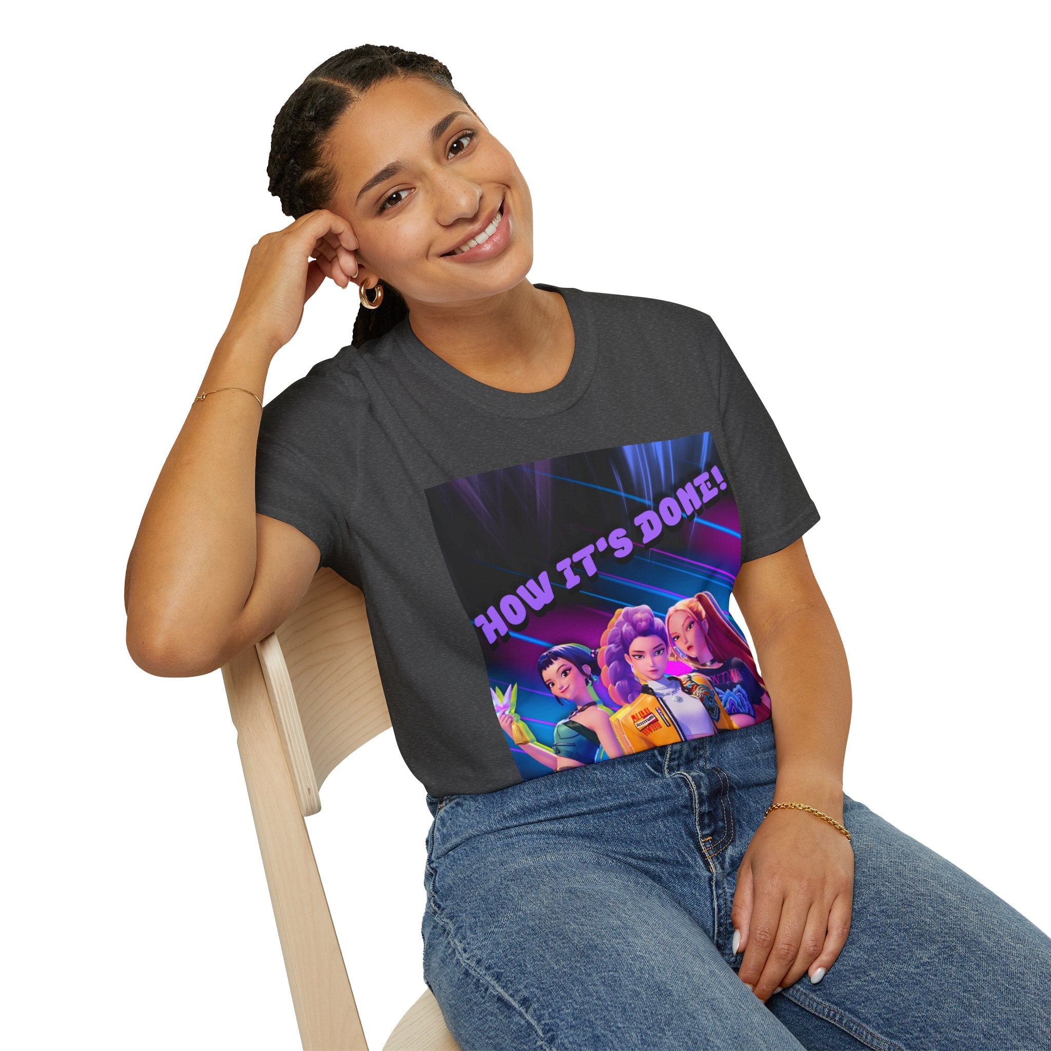 HUNTRIX 'HOW IT'S DONE' Graphic T-Shirt - KPOP DEMON HUNTERS T-SHIRT