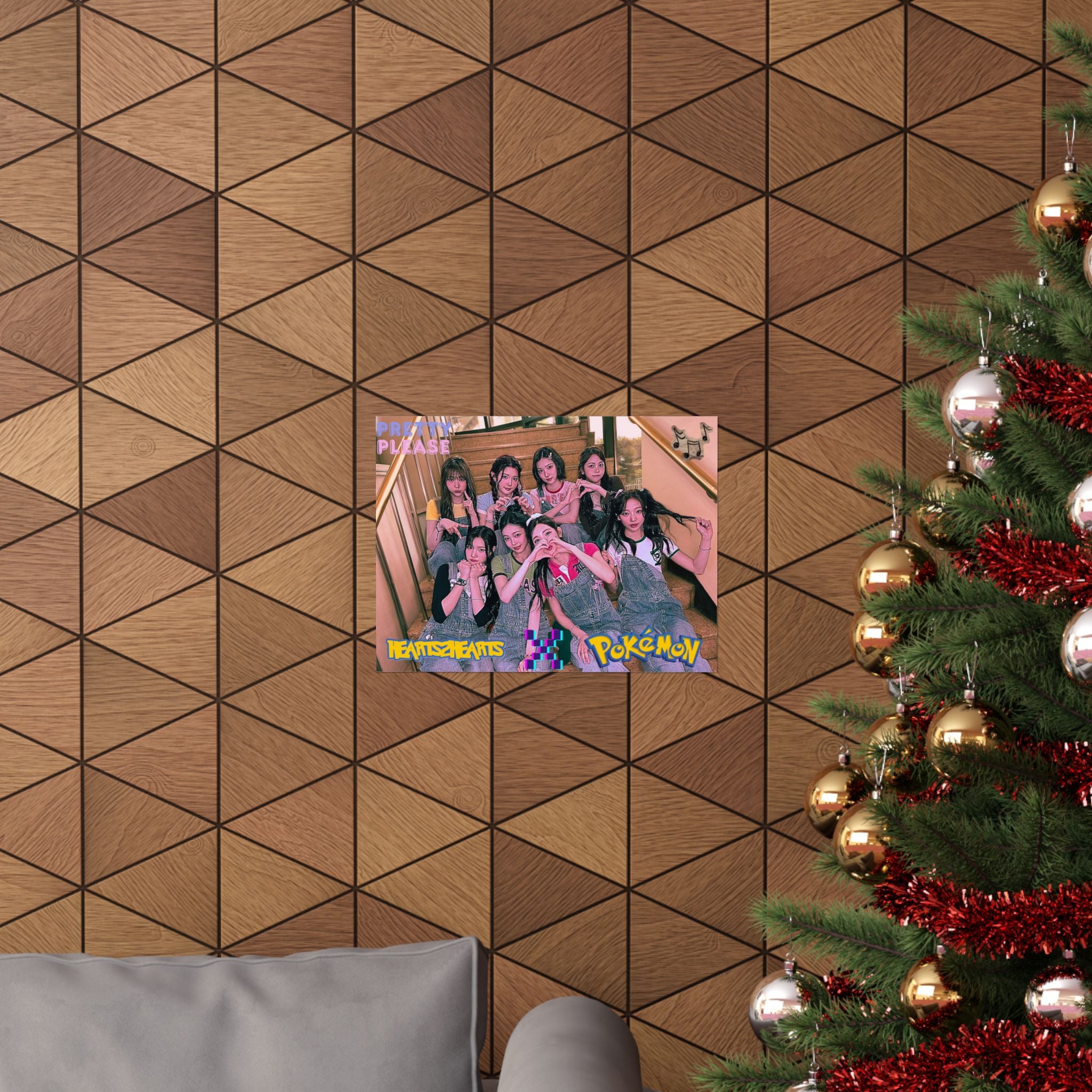 HEARTS2HEARTS 'Pretty Please' Photo Matte Poster - Retro Hearts2Hearts Graphic