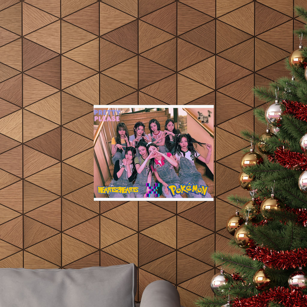 HEARTS2HEARTS 'Pretty Please' Photo Matte Poster - Retro Hearts2Hearts Graphic