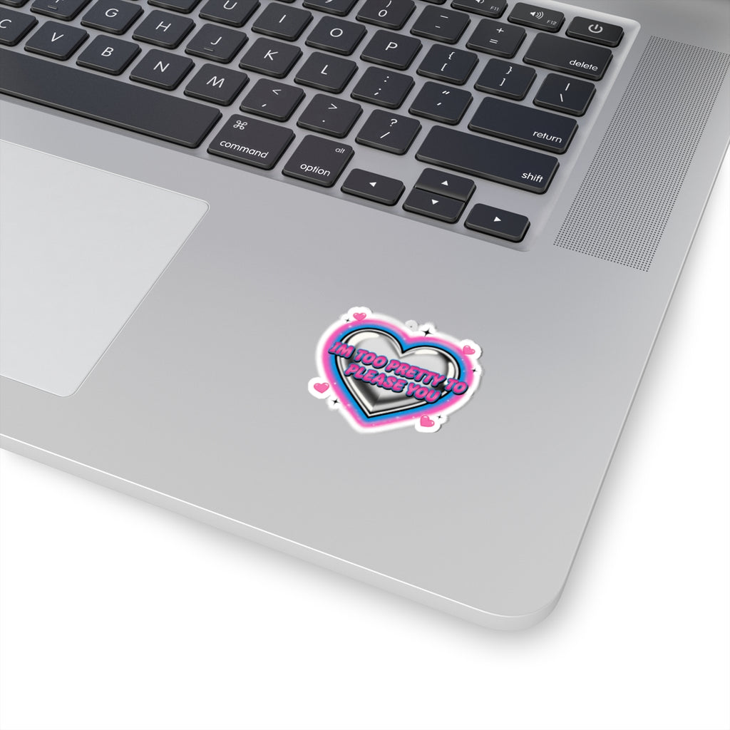 HEARTS2HEARTS Snarky Airbrush Heart Sticker | neon Y2K, barbiecore sarcasm