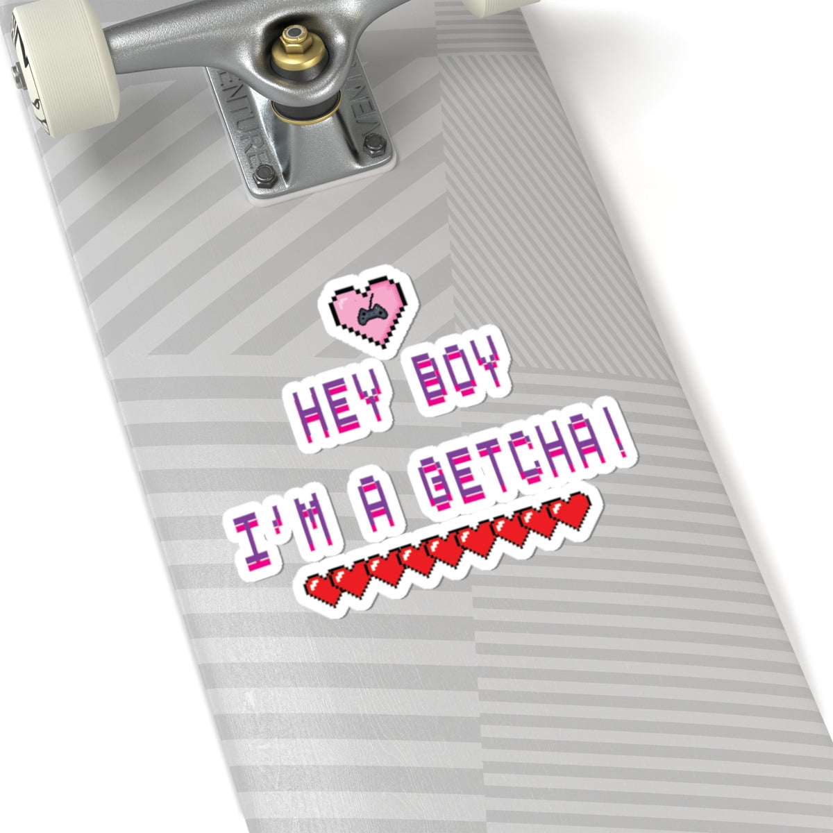 TWICE Retro Pixel "Hey Boy I'm a Getcha!" Heart & Health Bar sticker