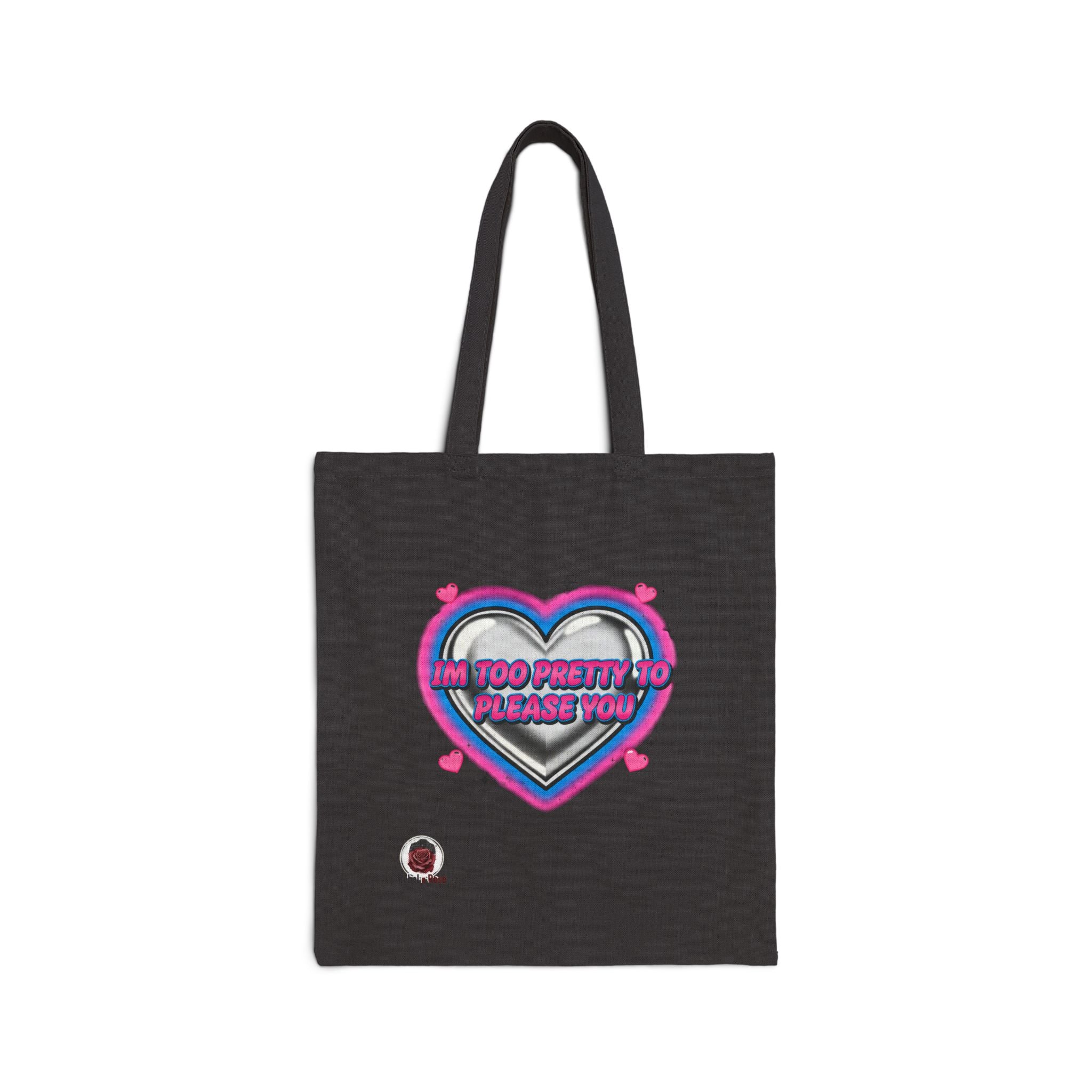 HEARTS2HEARTS Snarky Neon Heart Tote | Y2K Airbrush, barbiecore sarcasm
