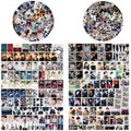 190PCS ATEEZ Stickers Cartoon Laptop Sticker Great for Skateboard Car Bicycle Door Snowboard Waterproof Schoolbags(Black)