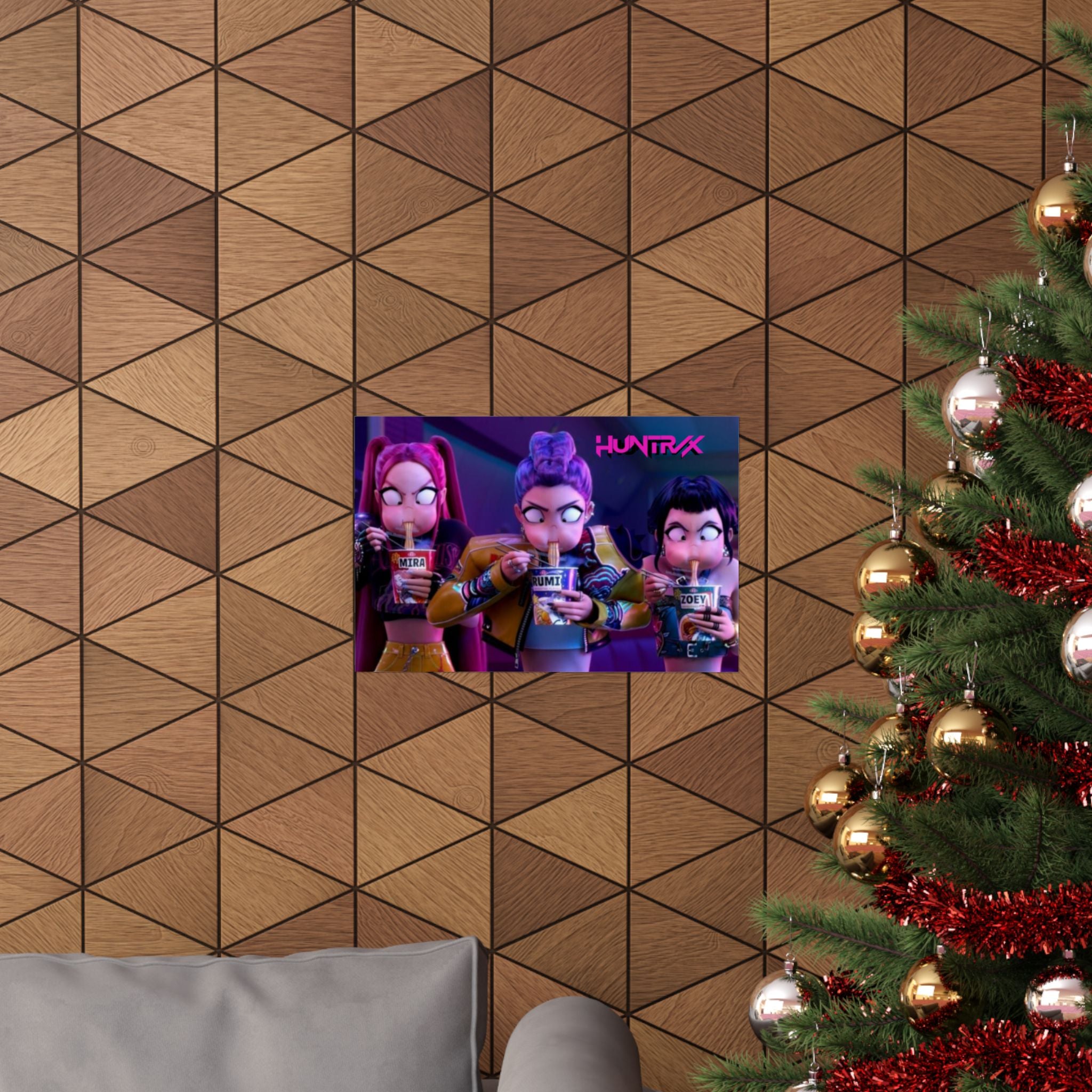 HUNTRX Matte Horizontal Poster – KPOP DEMON HUNTERS POSTER (VER 2)