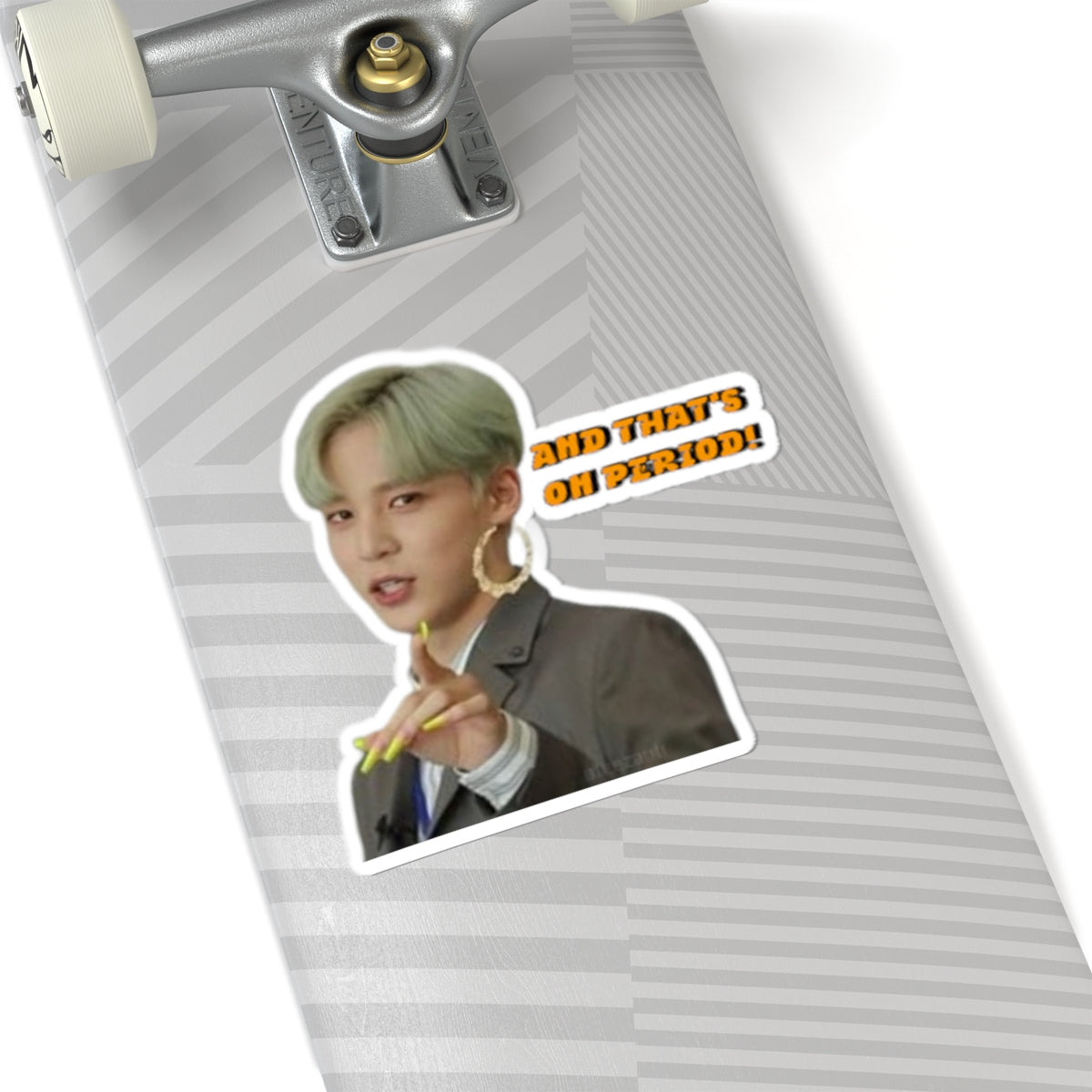ATEEZ 'YUNHO' Reaction Sticker - "And That's On Period!" Kiss-Cut Laptop Decal