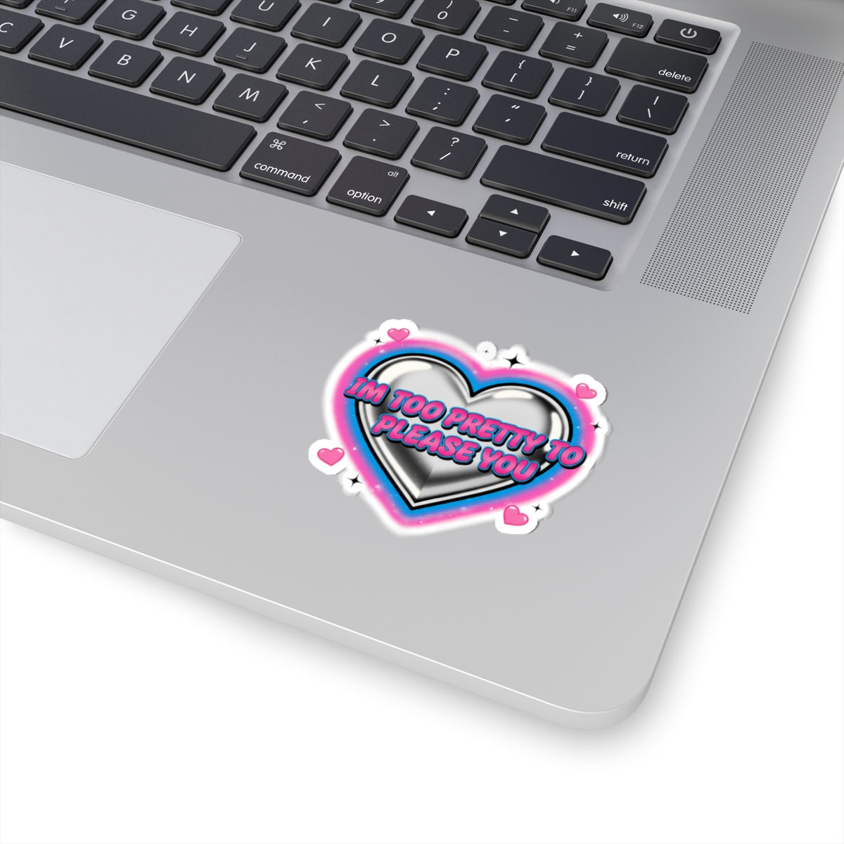 HEARTS2HEARTS Snarky Airbrush Heart Sticker | neon Y2K, barbiecore sarcasm