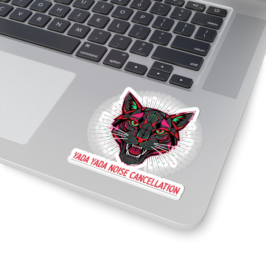STRAY KIDS Yada Yada noise cancellation Cat Sticker | chromatic aberration, psychedelic decal