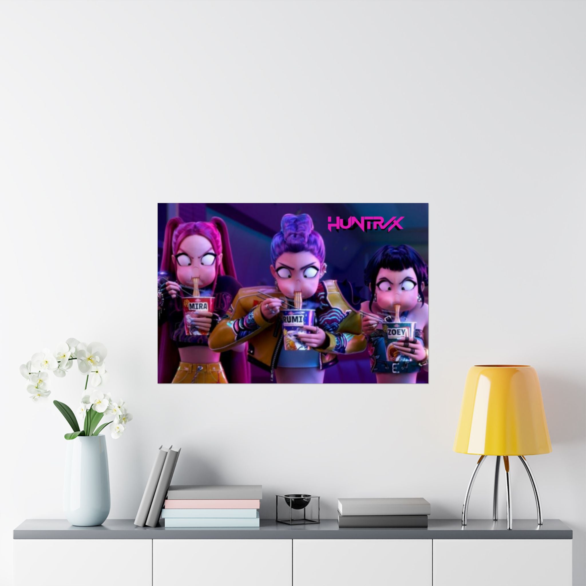 HUNTRX Matte Horizontal Poster – KPOP DEMON HUNTERS POSTER (VER 2)