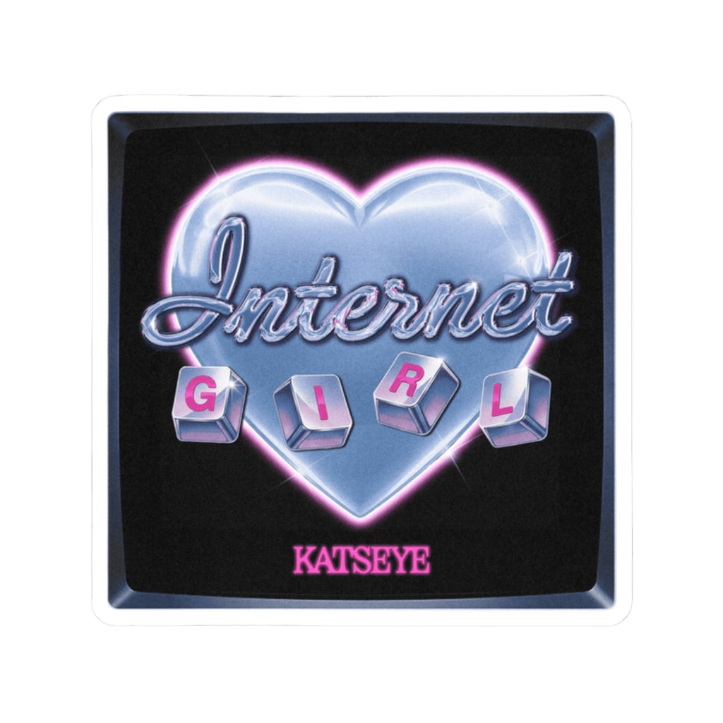 KATSEYE 'Internet Girl' Kiss-Cut Sticker - KATSEYE Internet girl k-pop sticker
