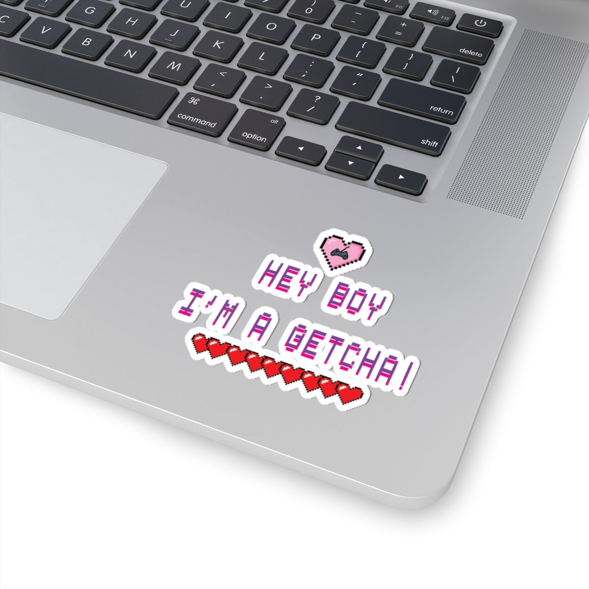 TWICE Retro Pixel "Hey Boy I'm a Getcha!" Heart & Health Bar sticker