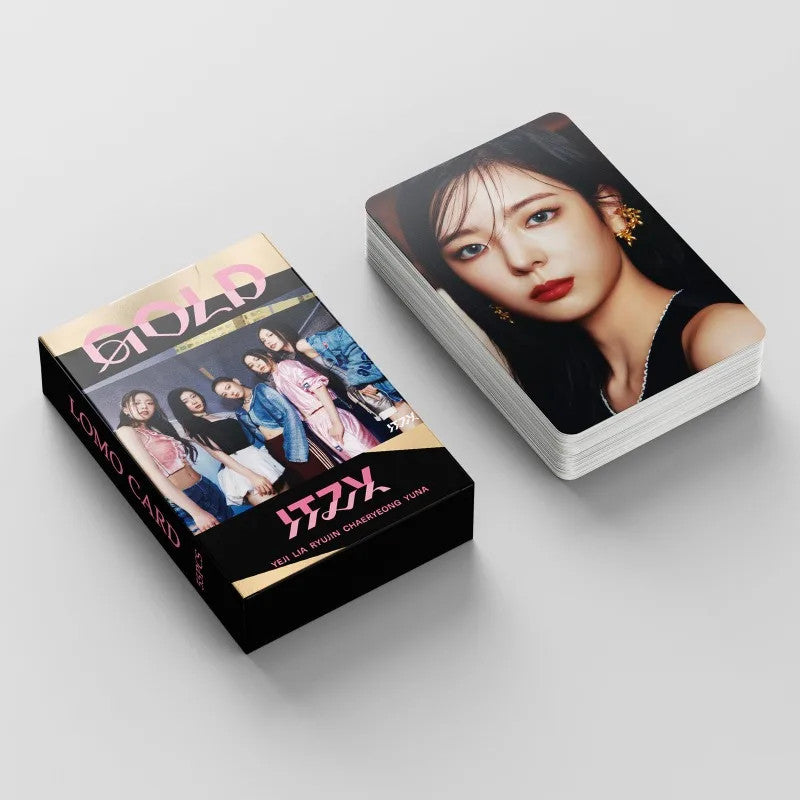 55pcs ITZY Lomo Cards GOLD