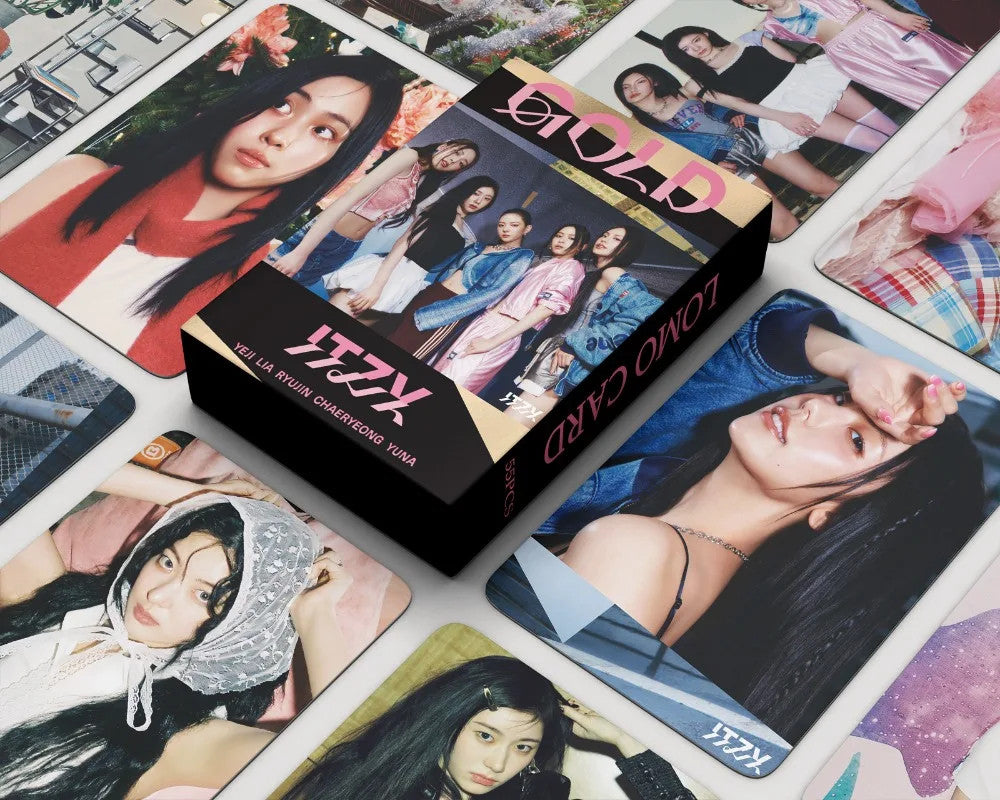 55pcs ITZY Lomo Cards GOLD