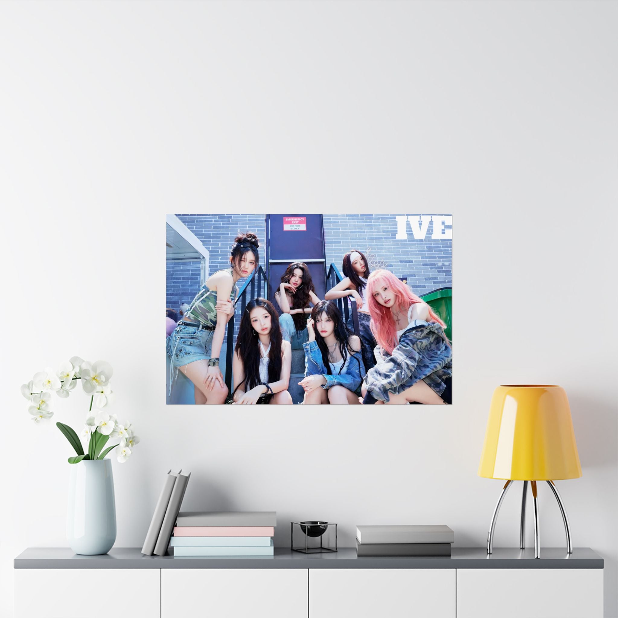 IVE Matte Horizontal Poster - Trendy Idol Photo Wall Art