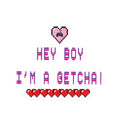 TWICE Retro Pixel "Hey Boy I'm a Getcha!" Heart & Health Bar sticker