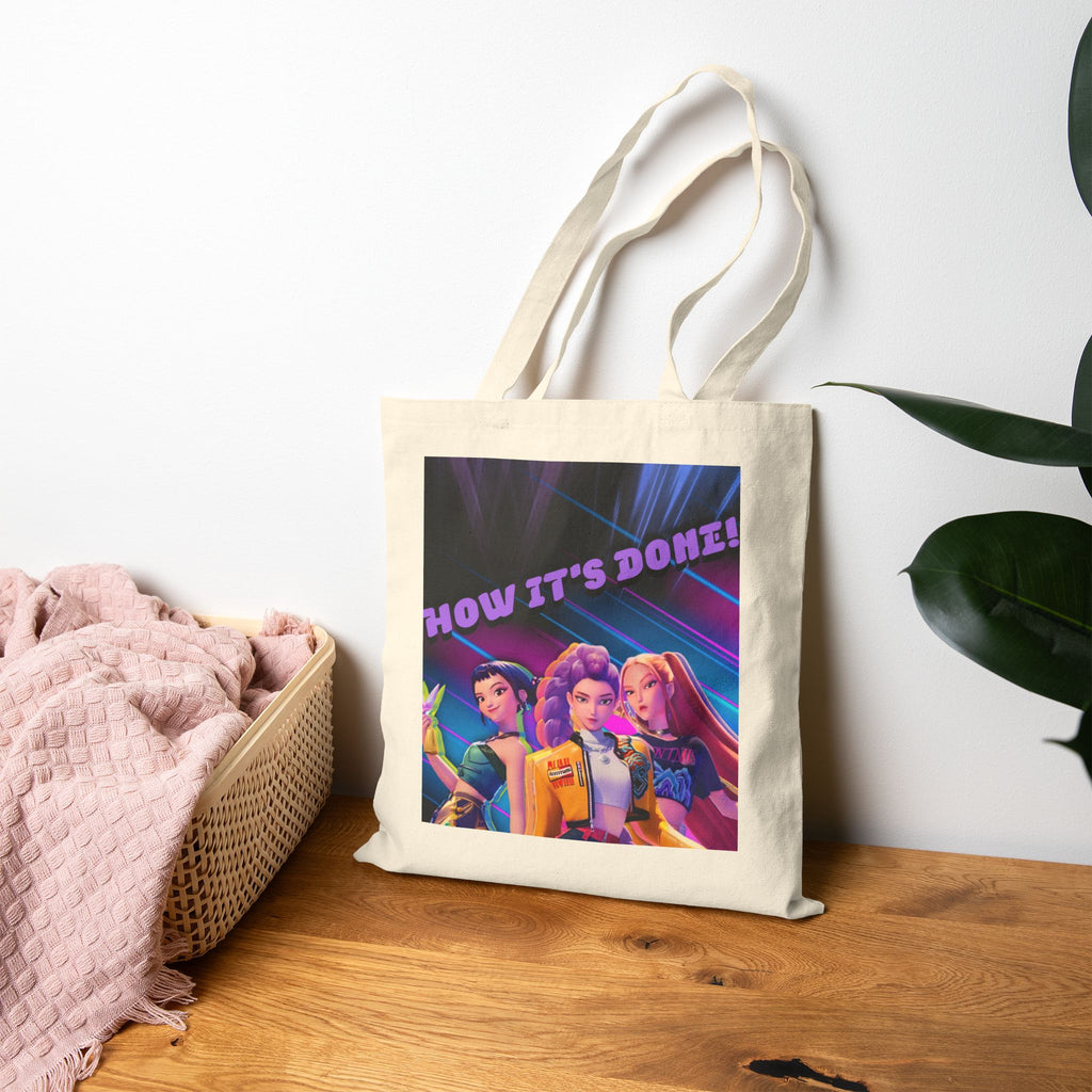 HUNTRIX "How It's Done" - KPOP DEMON HUNTERS Canvas Tote