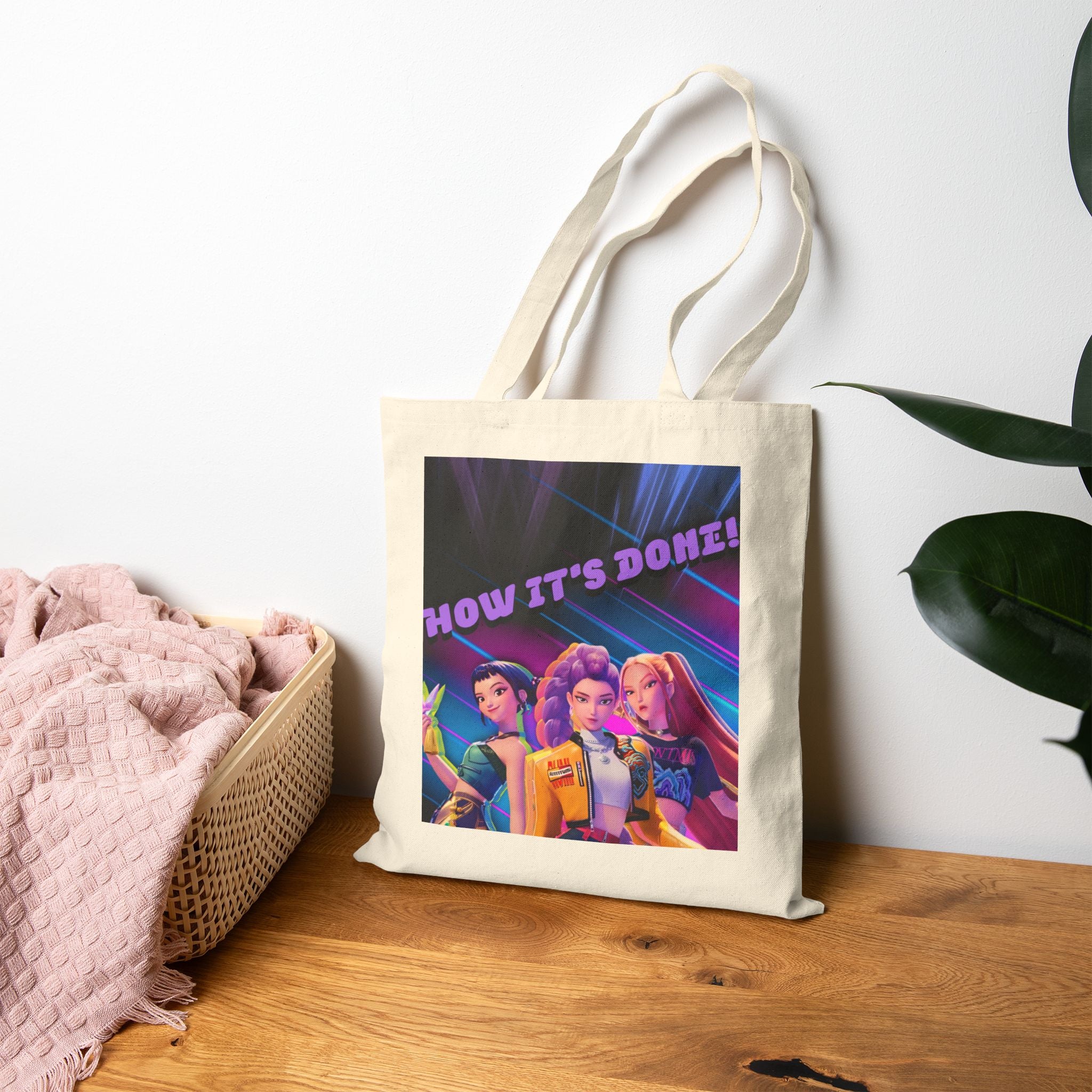 HUNTRIX "How It's Done" - KPOP DEMON HUNTERS Canvas Tote