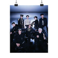 ATEEZ Matte Vertical Poster - K‑Pop Idol Group Photo (Dark Stage Aesthetic)