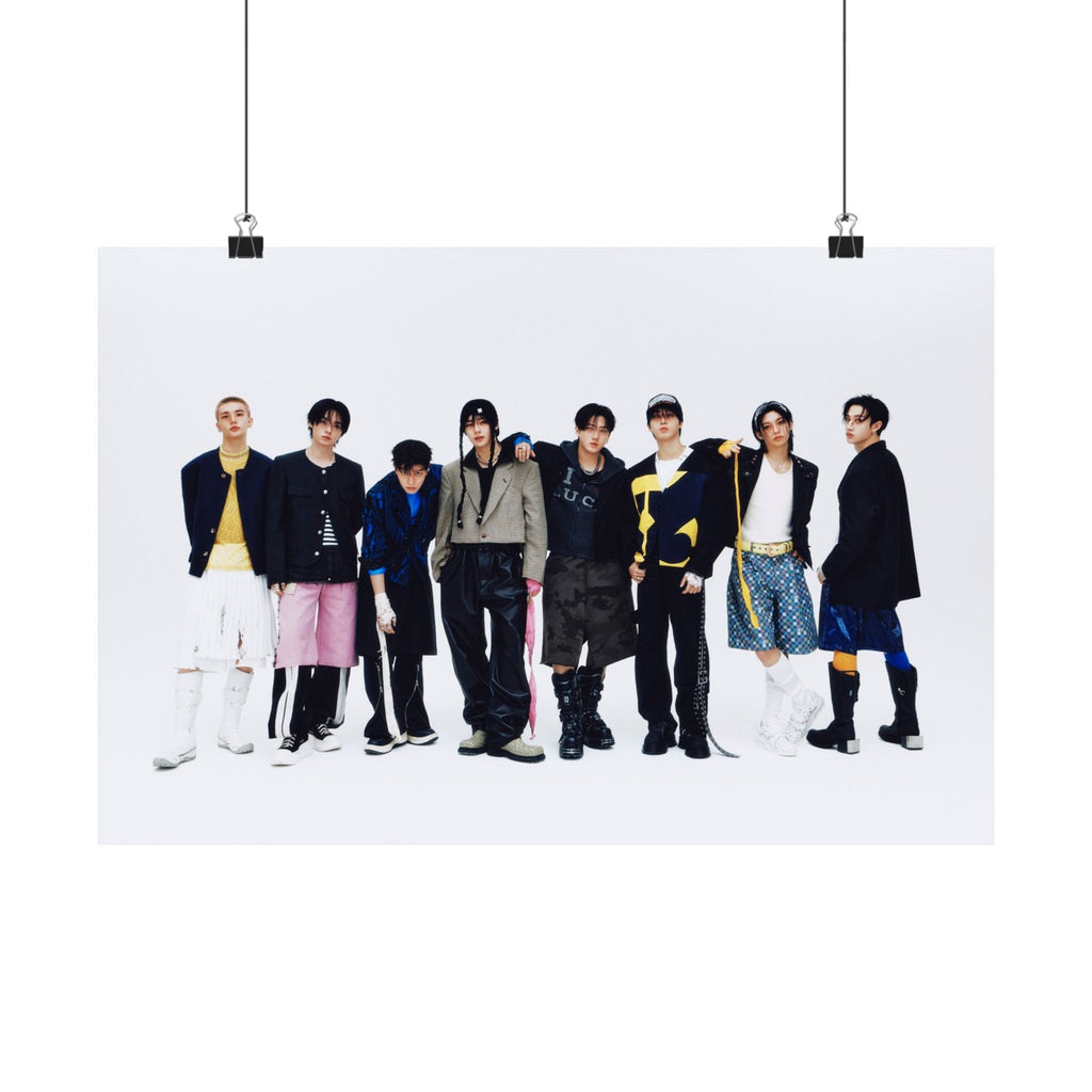 STRAY KIDS Matte Horizontal Poster – Trendy Idol Poster