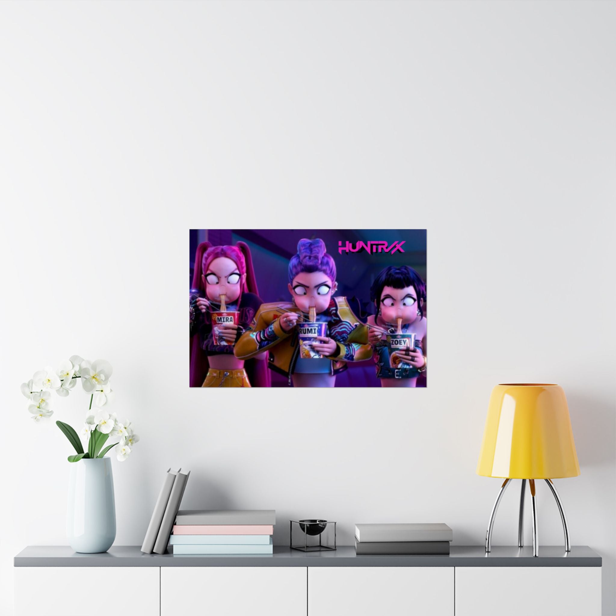 HUNTRX Matte Horizontal Poster – KPOP DEMON HUNTERS POSTER (VER 2)