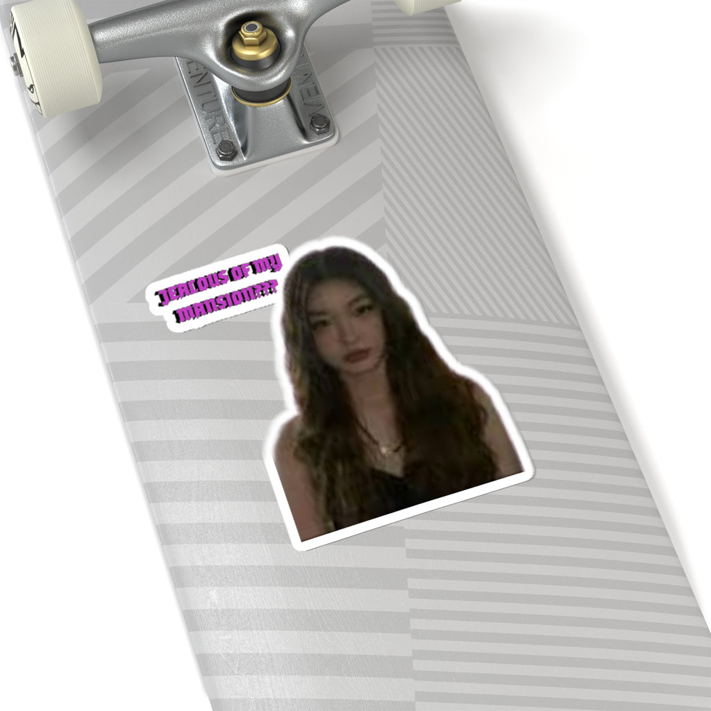 KATSEYE 'Yoonchae' Kiss-Cut Sticker - 'Jealous of My Mansion???' KATSEYE GNARLY Aesthetic Laptop Decal