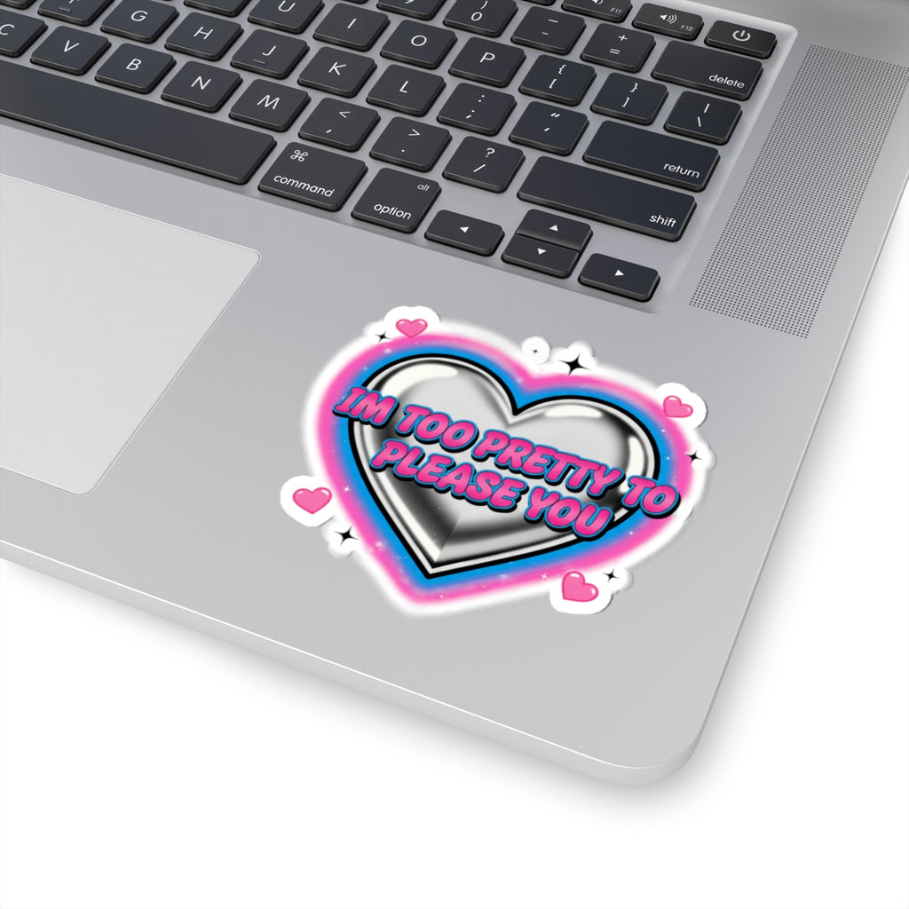 HEARTS2HEARTS Snarky Airbrush Heart Sticker | neon Y2K, barbiecore sarcasm