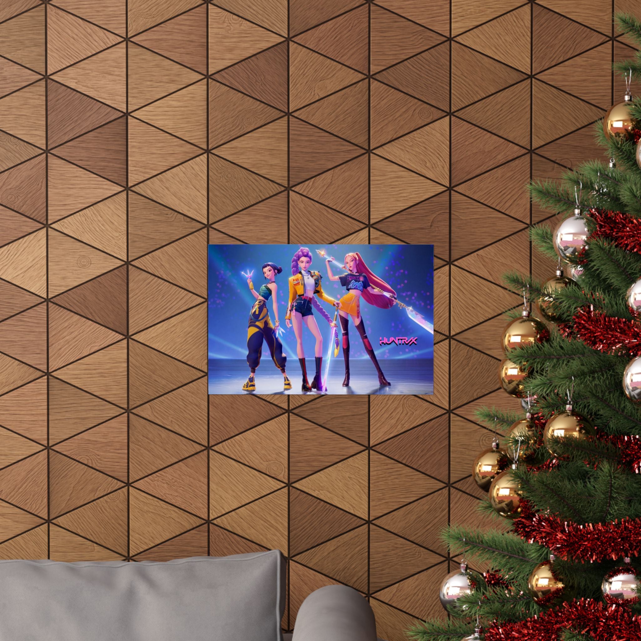 HUNTRIX Matte Horizontal Poster — K-POP DEMON HUNTERS POSTER