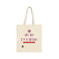 TWICE "Hey Boy I'm a Getcha" Retro Pixel Heart Cotton Canvas Tote