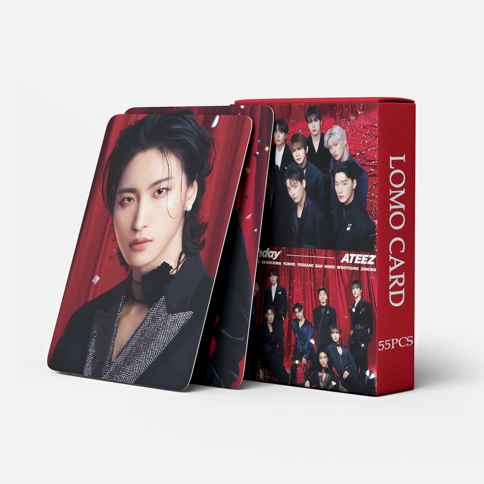 55pcs ATEEZ In Your Fantasy GOLDEN HOUR: Part.3 Album LOMO Cards