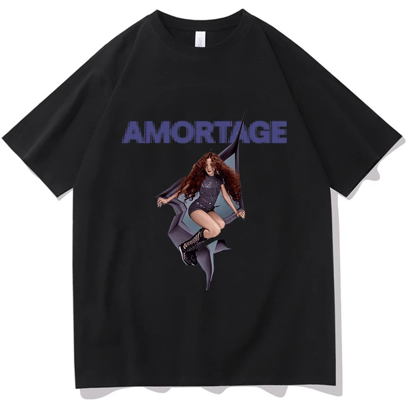JISOO earthquake 2025 T-shirt Cotton Short Sleeve Round Neck Tees Unisex Streetwear Aesthetic Tops