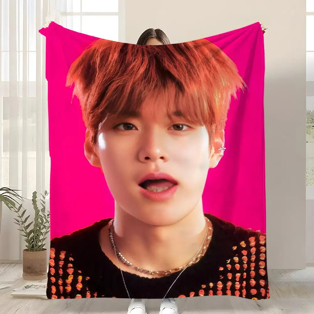 K-POP RIIZE Throw Soft Coral Fleece Blanket