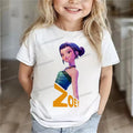 K-POP DEMON HUNTERS T-shirt Summer Kid Short Sleeve Tee