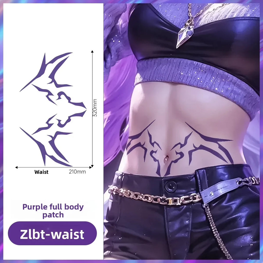 4PCS K-POP DEMON HUNTERS ‘RUMI’ Temporary Tattoo Set