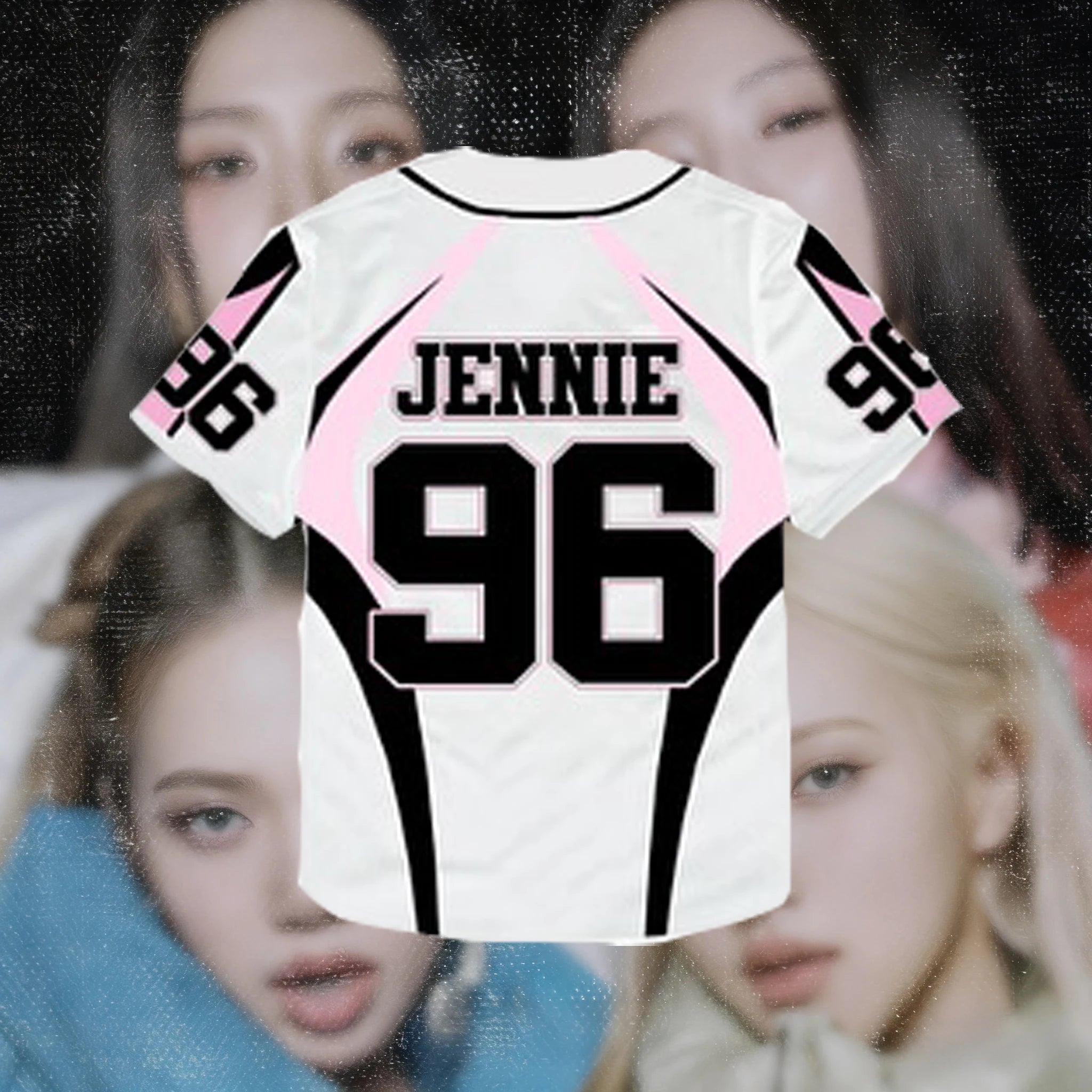 BLACKPINK Korean Girl Group Letter Printed T-Shirt Fashion Trend Shirt Y2K Women's Oversized Comfortable Top