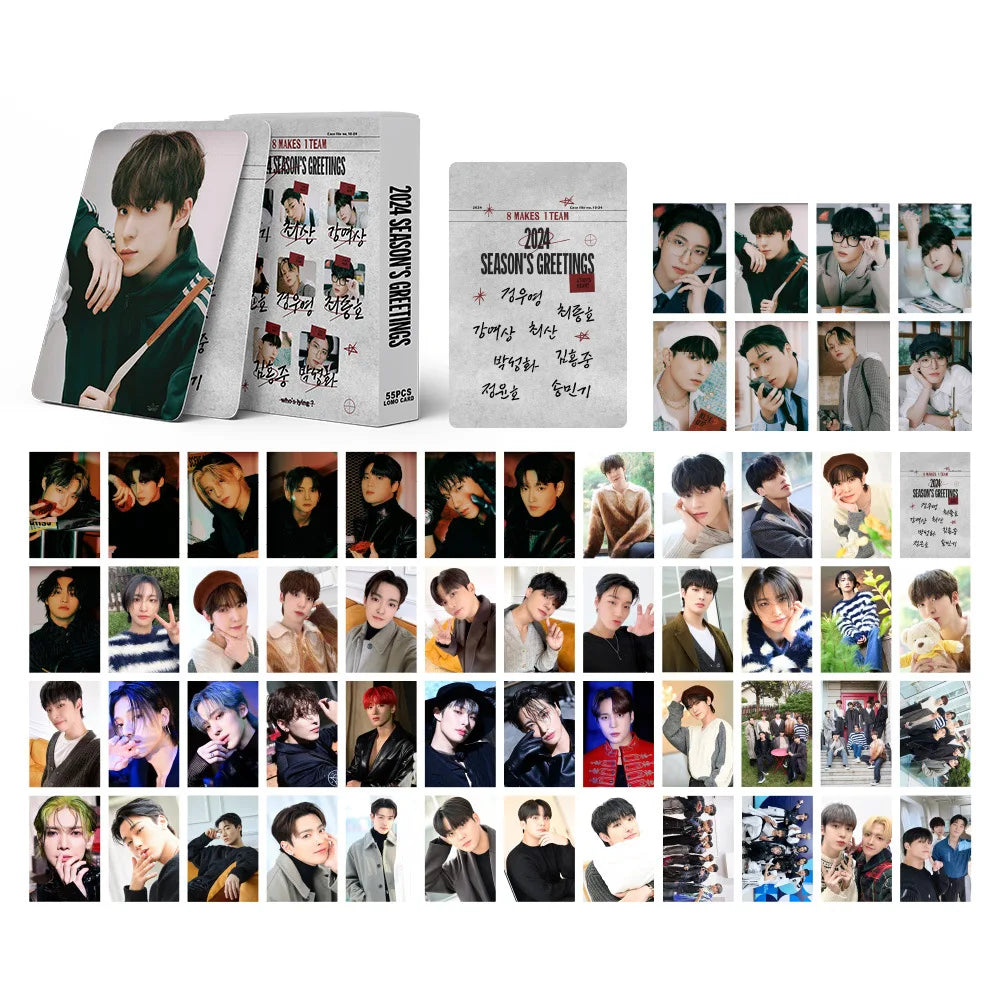 55pcs ATEEZ Golden Hour Part.4 Lomo Cards