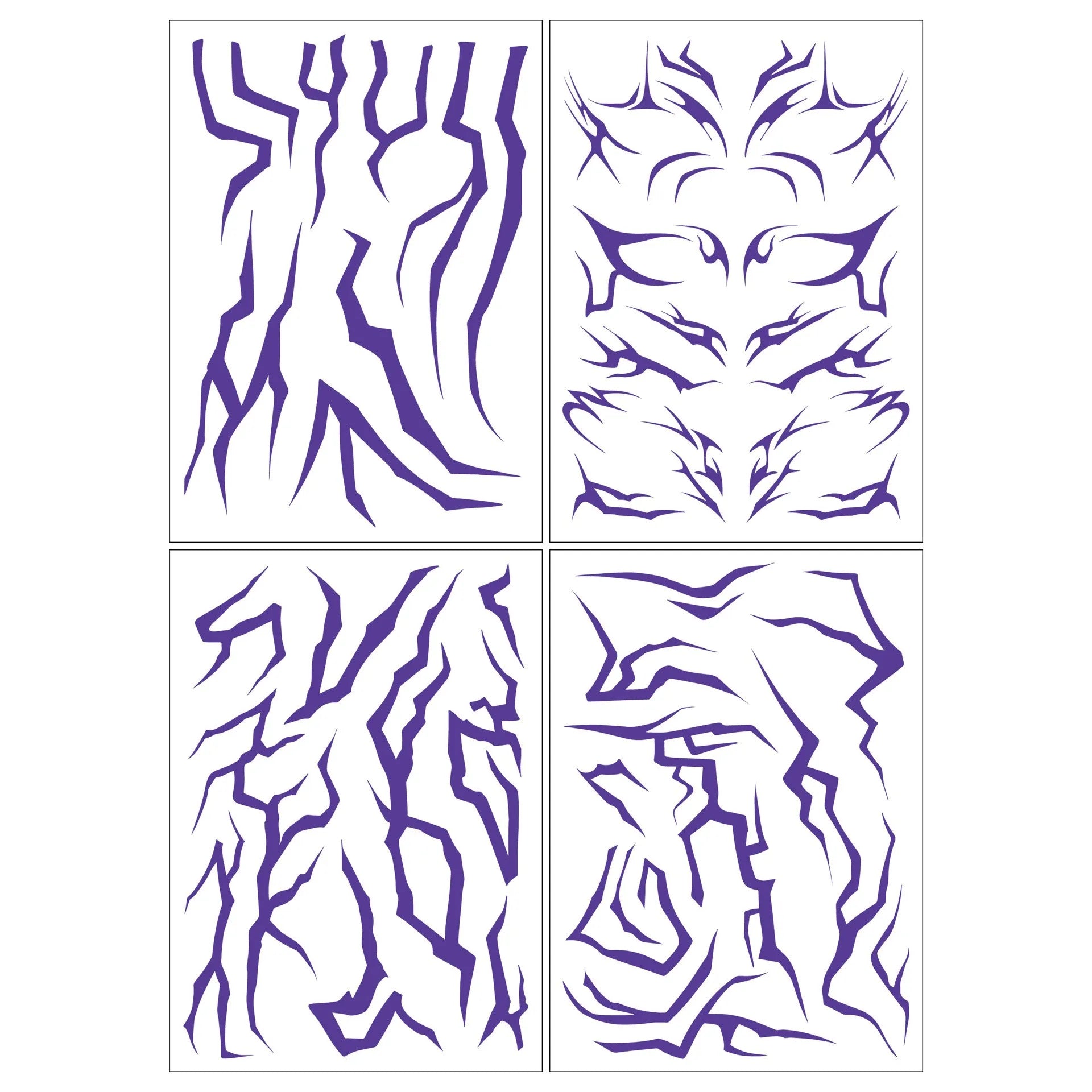 4PCS K-POP DEMON HUNTERS ‘RUMI’ Temporary Tattoo Set