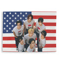 ENHYPEN 'AMERICAN FLAG' GROUP WALL TAPESTRY (7 MEMBERS)