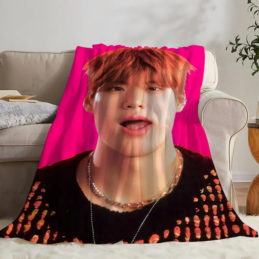 K-POP RIIZE Throw Soft Coral Fleece Blanket
