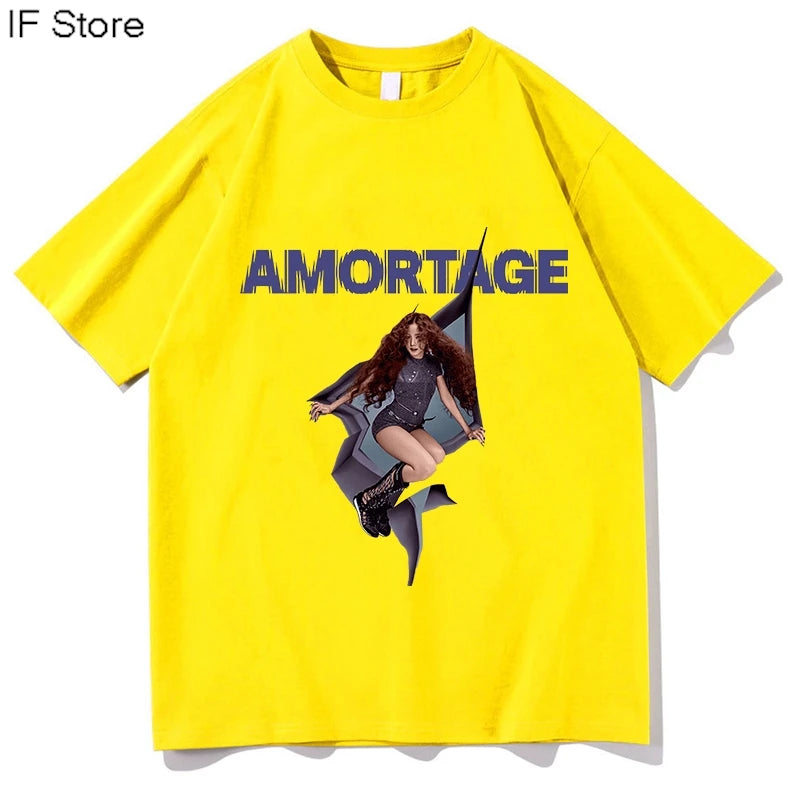 JISOO earthquake 2025 T-shirt Cotton Short Sleeve Round Neck Tees Unisex Streetwear Aesthetic Tops