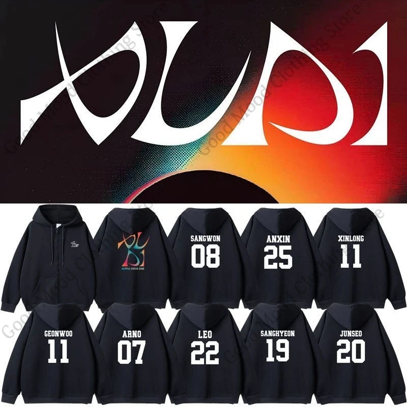 ALPHA DRIVE ONE Zipper Hoodies Kpop Fashion