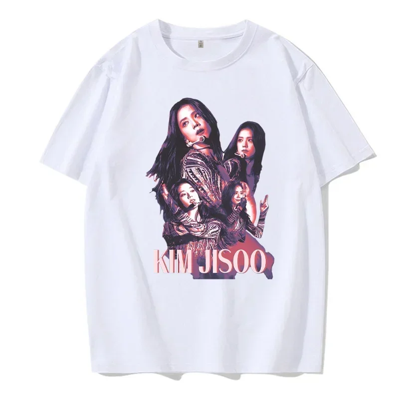 BLACKPINK JISOO Fashion Casual T-shirt KPOP Star