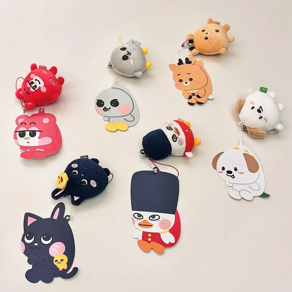 KPOP RIIZE MINI PLUSH KEYCHAINS Fans Gifts Bag Accessories