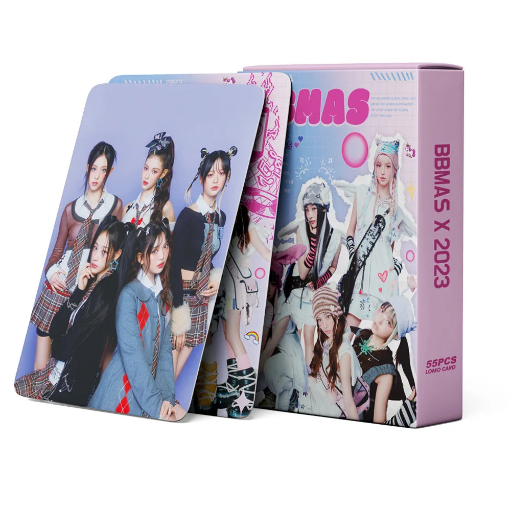 55Pcs/Set Idol Girl Group New Album Bunnies Club HD Photocards Lomo Cards Fans Gifts
