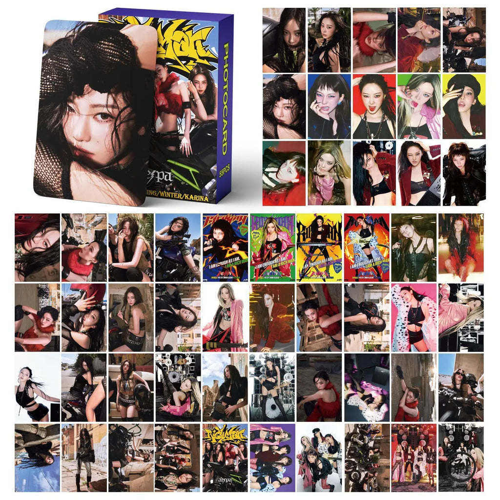 55pcs AESPA RICH MAN LOMO Photo Cards